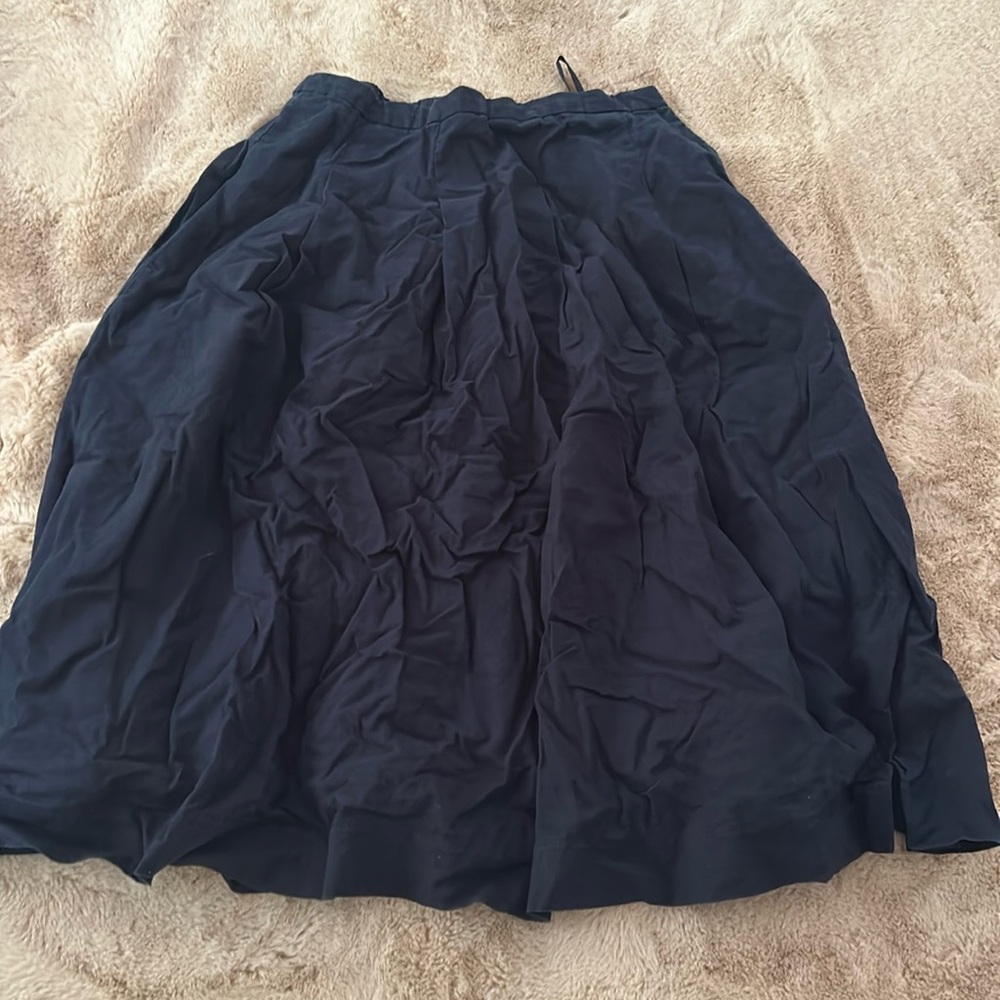 Uniqlo blue linen skirt